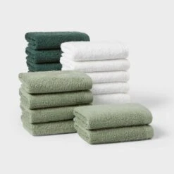 18pk Everyday Washcloths - Room Essentials™ -Room Essentials™ GUEST 986b6811 4541 45b6 b652 08e6c15d04b4