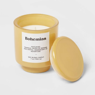 Exterior Painted Glass With Glass Lid 7oz - Room Essentials™ 2 Exterior Painted Glass With Glass Lid 7oz - Room Essentials™ - Image 2