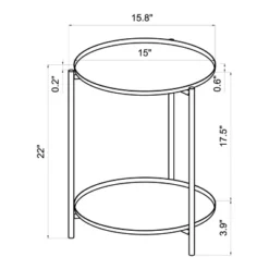 Metal Small Side Table With Shelf Black - Room Essentials™ 7 Metal Small Side Table With Shelf Black - Room Essentials™ -Room Essentials™ GUEST 993d4700 d34b 449a 8baa 1239a6d85a06