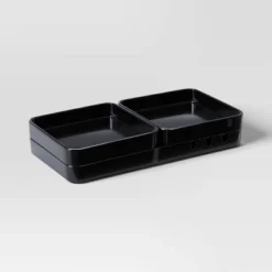 3pc Stackable Melamine Decorative Trays - Room Essentials™ -Room Essentials™ GUEST 9981cc08 3f57 48a8 9d89 1c6c38b0c8d5