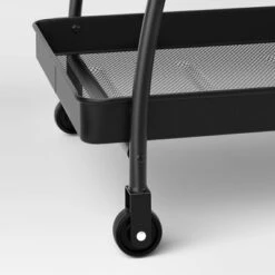 Metal Mesh Rolling Bar Outdoor Serving Cart Black - Room Essentials™ -Room Essentials™ GUEST 9ad36d33 d1a5 40d3 9dce 60975635070e