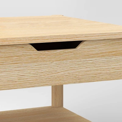 Scandi Coffee Tables Table With Drawers Natural - Room Essentials™ 4 Scandi Coffee Tables Table With Drawers Natural - Room Essentials™ - Image 4