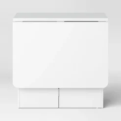 Drop Leaf Dining Table With Storage Shelves White - Room Essentials™ -Room Essentials™ GUEST a2c4d422 bcb3 4f7f bc17 4c9ebd4a053a