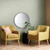 28" Round Metal Mirror Black - Room Essentials™
