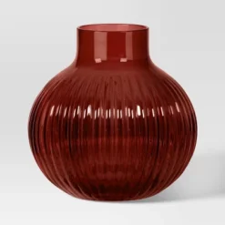 Ribbed Round Vase - Room Essentials™ -Room Essentials™ GUEST a55a83e1 c829 4f43 ba8e 9073dceeefc8