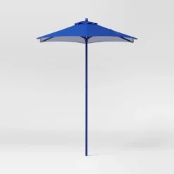 6' Round Outdoor Patio Market Umbrella With Black Pole - Room Essentials™ -Room Essentials™ GUEST a84f16c9 cc7b 4809 9990 5c59c27fb789