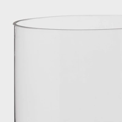 Clear Hurricane 3" X 6" Pillar Candle Holder - Room Essentials™: Elegant Glass Tabletop Decor, Fits 3-Inch Pillars 2 Clear Hurricane 3" X 6" Pillar Candle Holder - Room Essentials™: Elegant Glass Tabletop Decor, Fits 3-Inch Pillars - Image 2