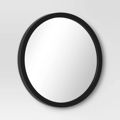 20" Round Wall Mirror Black - Room Essentials™ 2 20" Round Wall Mirror Black - Room Essentials™ - Image 2