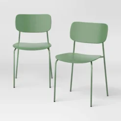 Set Of 2 Molded Plastic With Metal Base Dining Chair - Room Essentials™ -Room Essentials™ GUEST ad78a48c 3238 4b2d a265 ea5597ad9db2