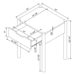 Scandi Nightstand Natural - Room Essentials™ -Room Essentials™ GUEST ae941334 ebd6 4164 b5b6 a6f1b3a83d7e