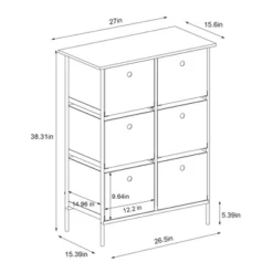 Fabric 6-Bin Tall Vertical Dresser Black Frame - Room Essentials™ 11 Fabric 6-Bin Tall Vertical Dresser Black Frame - Room Essentials™ -Room Essentials™ GUEST afc14edf 7c8e 459e bac2 9d1fd06b6f4f