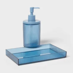 Ribbed Tray Blue - Room Essentials™ -Room Essentials™ GUEST b28c5bb7 1e03 493f a538 28f6cf278021