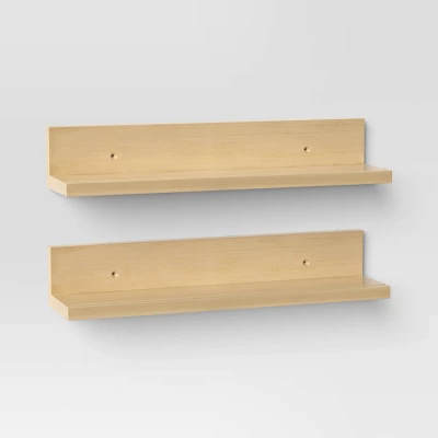 15" Wall Shelf Picture Ledge 2pk - Room Essentials™ 4 15" Wall Shelf Picture Ledge 2pk - Room Essentials™ - Image 4