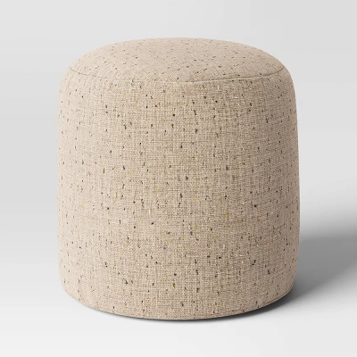 Speckled Pouf Ottoman Speckled Beige- Room Essentials™ 2 Speckled Pouf Ottoman Speckled Beige- Room Essentials™ - Image 2
