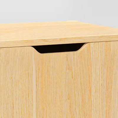 Scandi Media ,TV Stand For TVs Up To 59" Natural - Room Essentials™ 4 Scandi Media ,TV Stand For TVs Up To 59" Natural - Room Essentials™ - Image 4