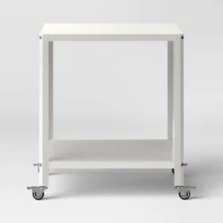 Metal Accent Rolling End Table Chalk White - Room Essentials™ 5 Metal Accent Rolling End Table Chalk White - Room Essentials™ -Room Essentials™ GUEST bb18e783 f3aa 466e a1f0 b05221388631