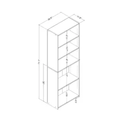 5 Shelf Bookcase Natural- Room Essentials™ -Room Essentials™ GUEST bb9bc2f4 e0ce 4653 8004 4457b303b3da
