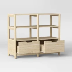 32" Scandi Small Bookcase With Storage Drawers Natural - Room Essentials™ 7 32" Scandi Small Bookcase With Storage Drawers Natural - Room Essentials™ -Room Essentials™ GUEST bba9d99f 6741 47a1 bcb4 9d88ac2ce4d7