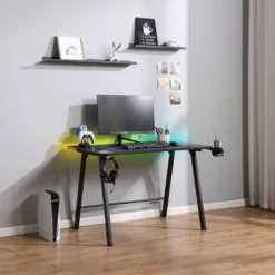 Gaming Dorm Desk With LED Lights And Headphone Holder - Room Essentials™ 31 Gaming Dorm Desk With LED Lights And Headphone Holder - Room Essentials™ -Room Essentials™ GUEST bd44df7f 868d 4ba9 8418 89c759d1abee