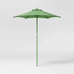 6' Round Outdoor Patio Market Umbrella With Black Pole - Room Essentials™ -Room Essentials™ GUEST be07d741 0a48 4b13 aebb 38eaaa04c00f