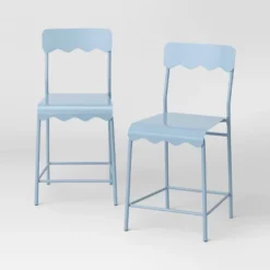 Set Of 2 24" Wavy Metal Counter Height Barstool - Room Essentials™ -Room Essentials™ GUEST be2ac58f 49a5 440c 975f d6363b312100
