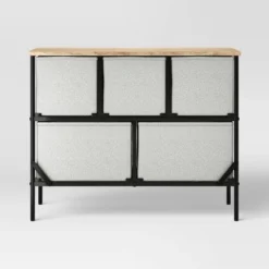 36" Wide Fabric Bin 5 Dresser Black Frame - Room Essentials™ 7 36" Wide Fabric Bin 5 Dresser Black Frame - Room Essentials™ -Room Essentials™ GUEST be4d80bc 54da 4832 9fc1 f3d8595c47c7