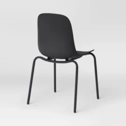 4pk Dorm Dining Chairs Black - Room Essentials™: Metal Frame, Armless, Powder-Coated Finish -Room Essentials™ GUEST bf2ee440 3151 4411 b2c6 eaf9f39bcad0