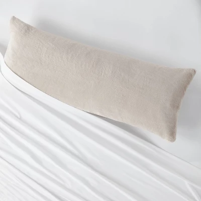 Plush Body Pillow Cover - Room Essentials™ 1 Plush Body Pillow Cover - Room Essentials™
