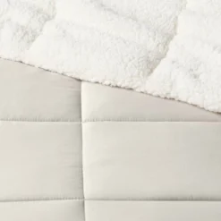 Sherpa Washed Microfiber Reversible Comforter - Room Essentials™ 7 Sherpa Washed Microfiber Reversible Comforter - Room Essentials™ -Room Essentials™ GUEST c2a3a9f9 2ea7 454d 8307 6e3a56bc2a72