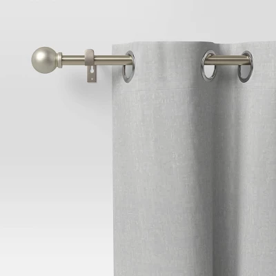 Café Smaller Ball Curtain Rod Silver - Room Essentials™ 3 Café Smaller Ball Curtain Rod Silver - Room Essentials™ - Image 3