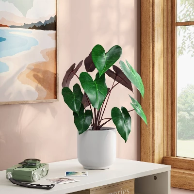 Dasheen Leaf Potted Artificial Plant - Room Essentials™ 1 Dasheen Leaf Potted Artificial Plant - Room Essentials™