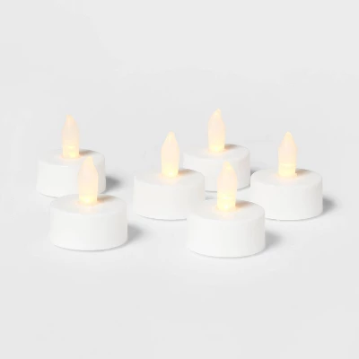 12ct Twist-Flame LED Tealight Candles White - Room Essentials™: Battery-Operated, Plastic Housing 2 12ct Twist-Flame LED Tealight Candles White - Room Essentials™: Battery-Operated, Plastic Housing - Image 2