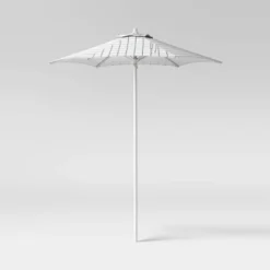 6' Round Outdoor Patio Market Umbrella With Black Pole - Room Essentials™ -Room Essentials™ GUEST c78e0590 b3ff 4056 9657 72309417df79