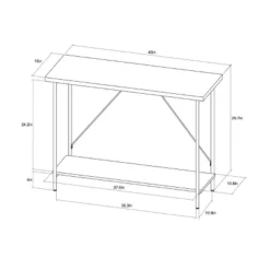 Wood And Metal Console Table Natural - Room Essentials™ -Room Essentials™ GUEST cf4abc5e a660 417f 808d 6fd92069618a