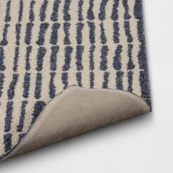 2'5"x3'8" Washable Modern Dashes Hi/Low Tufted Loop Accent Rug Blue - Room Essentials™: Indoor, Fade & Stain-Resistant 5 2'5"x3'8" Washable Modern Dashes Hi/Low Tufted Loop Accent Rug Blue - Room Essentials™: Indoor, Fade & Stain-Resistant -Room Essentials™ GUEST d2671b33 9fe3 4cd8 bcdd 6307918243b3