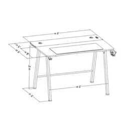 Gaming Dorm Desk With LED Lights And Headphone Holder - Room Essentials™ 32 Gaming Dorm Desk With LED Lights And Headphone Holder - Room Essentials™ -Room Essentials™ GUEST d7dc3ff0 237b 40d2 940c 7e3aafa849bc