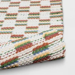 4'x5'6" Checkered Chindi Handwoven Area Rug - Room Essentials™ 5 4'x5'6" Checkered Chindi Handwoven Area Rug - Room Essentials™ -Room Essentials™ GUEST dca06988 28e2 475f 8666 5cdf60d5d406