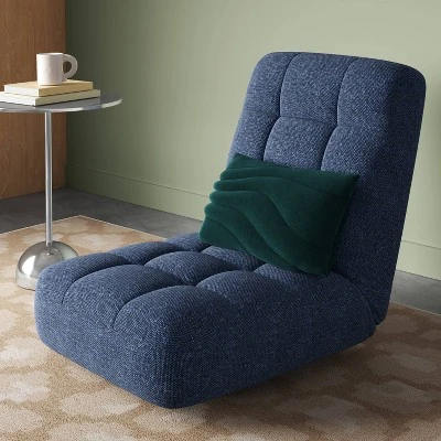 Floor Dorm Gaming Chair With Adjustable Back Navy - Room Essentials™ 1 Floor Dorm Gaming Chair With Adjustable Back Navy - Room Essentials™