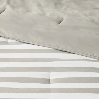 Microfiber Stripe Reversible Comforter - Room Essentials™ 6 Microfiber Stripe Reversible Comforter - Room Essentials™ - Image 6