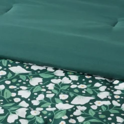 Floral Printed Microfiber Reversible Comforter & Sheets Set Dark Green - Room Essentials™ -Room Essentials™ GUEST df79204e d53f 4796 9fc1 6fecf011d658