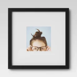 Set Of 9 Gallery Frame Set 10" X 10" Matted To 5" X 5" Black - Room Essentials™ -Room Essentials™ GUEST eaa61224 62dd 45bd b00e 90294be0d99f