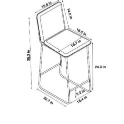 Upholstered Counter Height Barstool With Metal Frame Camel Faux Leather - Room Essentials™: Sledge-Style Legs, Padded Seat 7 Upholstered Counter Height Barstool With Metal Frame Camel Faux Leather - Room Essentials™: Sledge-Style Legs, Padded Seat -Room Essentials™ GUEST ed9f2b87 ec01 4a53 bdcc 572a2d53871a