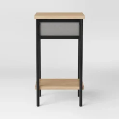Fabric Bin Dorm Side Table Black Frame - Room Essentials™ -Room Essentials™ GUEST ee365bde 4d08 477d 9c2d 26ab0ccbb290