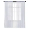 1pc Sheer Crinkle Window Curtain Panel White - Room Essentials™