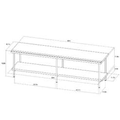 Wood And Metal TV Stand For TVs Up To 60" - Room Essentials™ 9 Wood And Metal TV Stand For TVs Up To 60" - Room Essentials™ -Room Essentials™ GUEST f2ab031b ee97 4ed0 a48d 1bc0bae2773f
