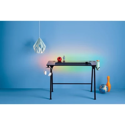 Gaming Dorm Desk With LED Lights And Headphone Holder - Room Essentials™ 7 Gaming Dorm Desk With LED Lights And Headphone Holder - Room Essentials™ - Image 7