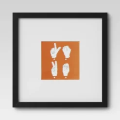 Set Of 9 Gallery Frame Set 10" X 10" Matted To 5" X 5" Black - Room Essentials™ -Room Essentials™ GUEST f789d878 5fd4 4ad1 974a e96f082d197a