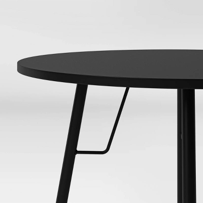 36" Round Dining Table Black - Room Essentials™ 3 36" Round Dining Table Black - Room Essentials™ - Image 3